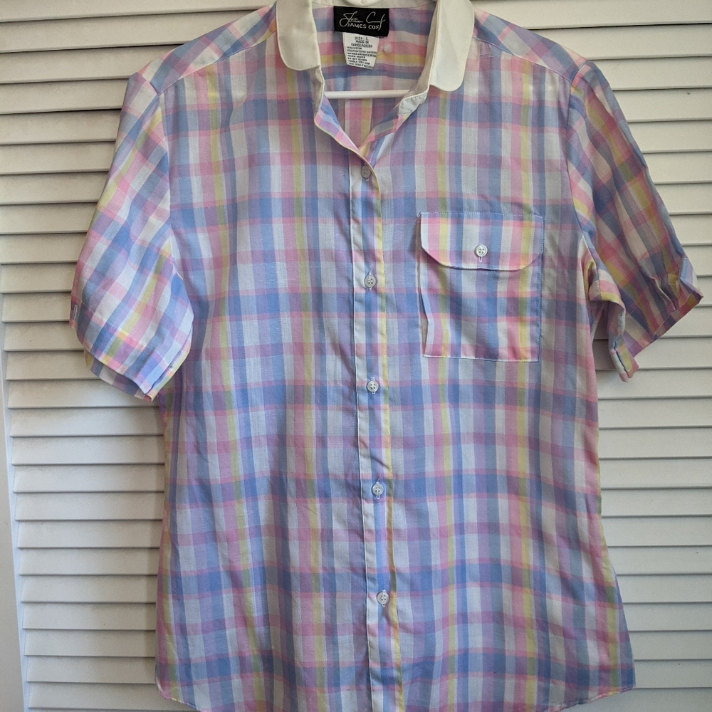 Vintage James Cox Button Down Shirt.       2